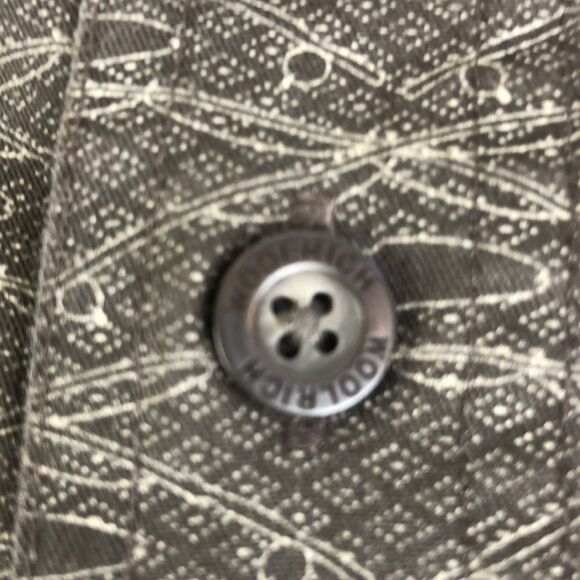 Woolrich Brown Vison Fish Fishing Rods Long Sleeve Button Down Shirt - Size XL - Picture 6 of 15